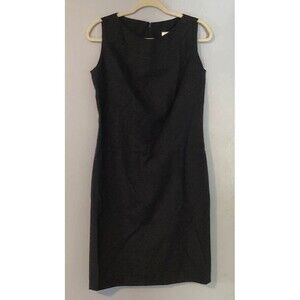 Bill Burns Sz 4 Italy Sleeveless Little Black Dress Knee Length Career Cocktail